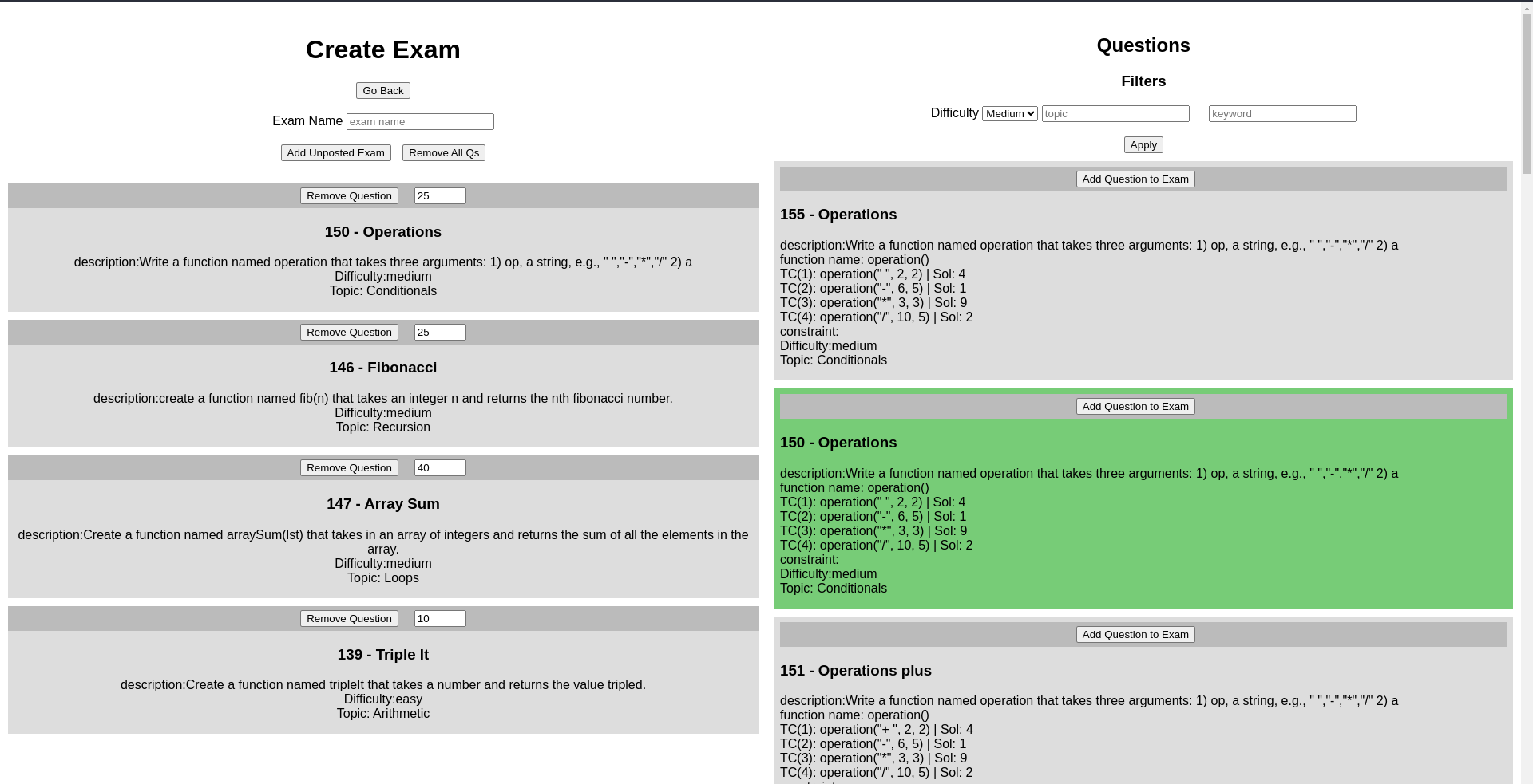 Python Grader Screenshot